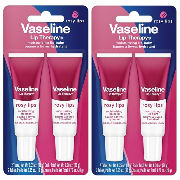 Brand New Lip Therapy Rosy Lips Moisturizing Lip Balm - Twin Pack 2-Pack - Picture 1 of 5
